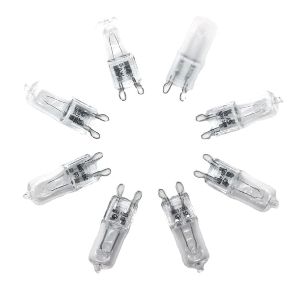 10-pack Halogen G9 230V 20W, Ersättningslampa, Varmvit 2700K
