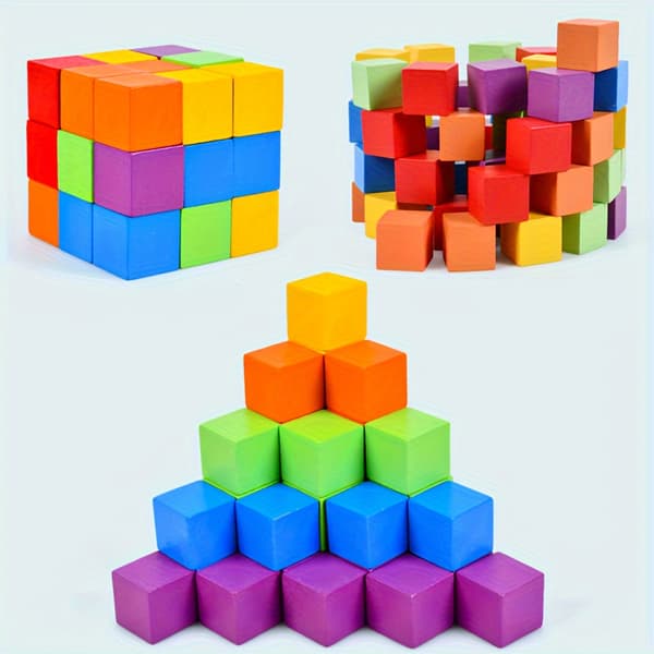 Trä Dubbel Strid Byggklossar, Koncentrations- och Logikträningsbräde Interaktiv Leksak Two players battle blocks