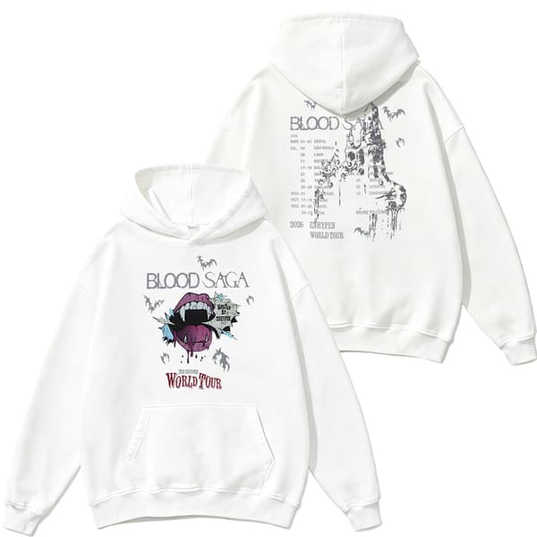 Mørk hettegenser med løs passform, unisex, ren bomull, kortermet plagg White cotton round neck M