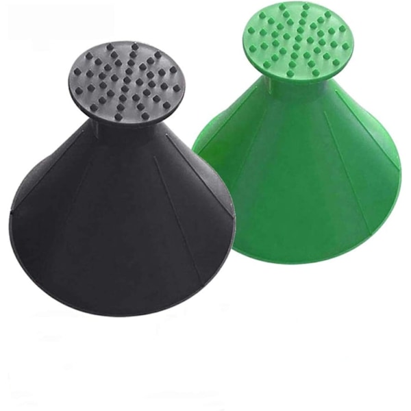 Rund konform multifunksjonell isskrape - Stil 1 - 2 stk Style 1 - 2 Pcs Black&Green