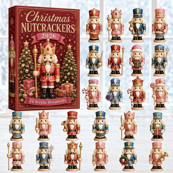 Julefigurer Julekalender - Ferie Blind Box med samlefigurer Shaking Nutcracker Blind Box 26 * 18 * 3cm