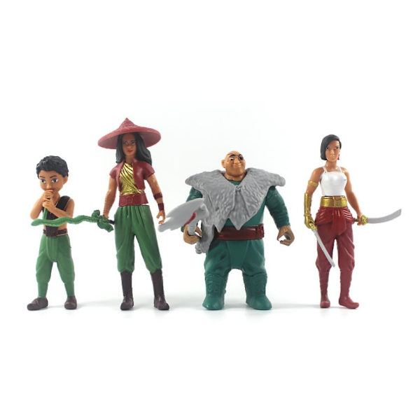 8 stk. Raya og den sidste drage figurer - Raya og den sidste drage