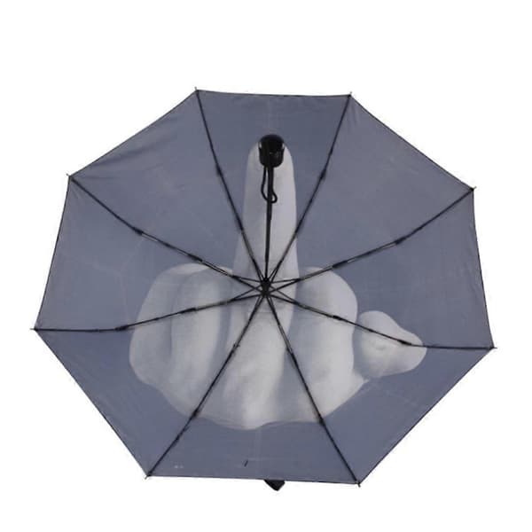 Nyt langfingerdesign sort paraply cool mode indflydelse paraply
