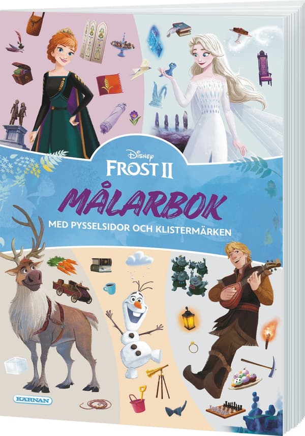 Frozen Värityskirja askartelusivuilla ja tarroilla multifärg multicolor