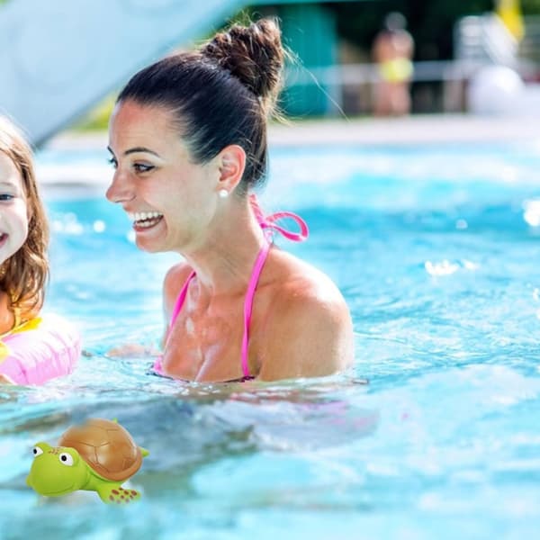 Dyreformet kemisk klordispenser til pool, tablet-enhed til spabade Tortoise