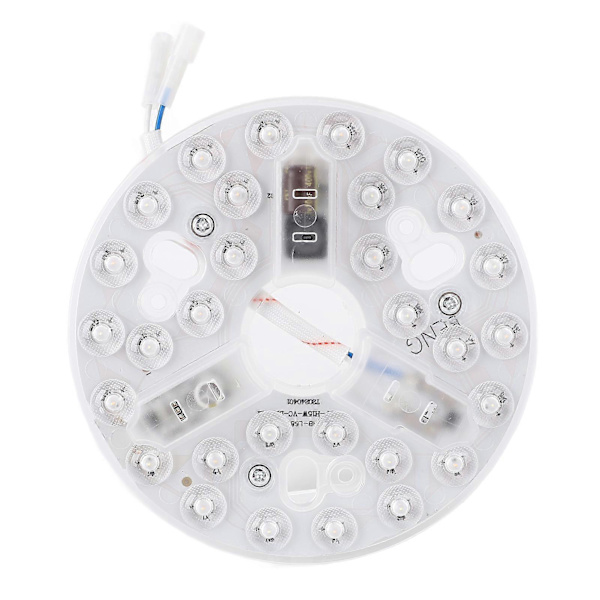 5,3 tommer loftventilator LED-lys erstatning 3000K 4200K 6500K 3 farver dæmpbar 15W rund LED-lys eftermonteringssæt 95 til 265V