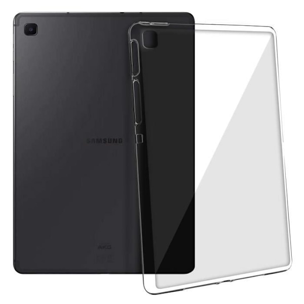 Kotelo - AVIZAR - Galaxy Tab S6 Lite - Joustava silikonigeeli - Erittäin ohut - Läpinäkyvä valkoinen Vit