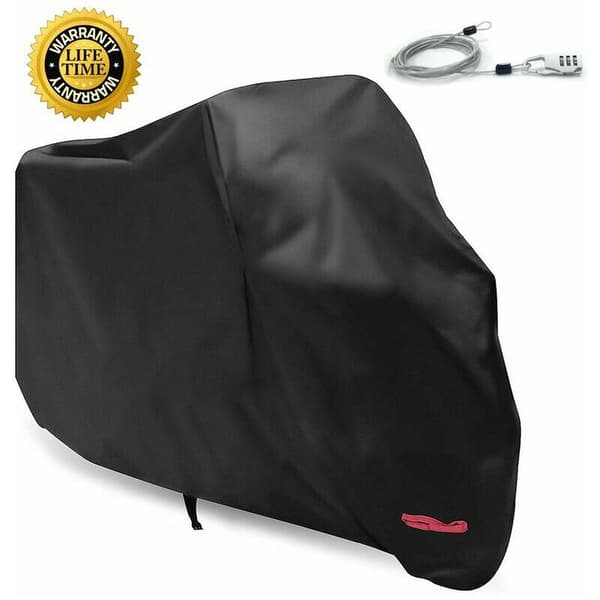 Motorcykelovertræk foldbar garage sort, XL (245x105x125 cm)