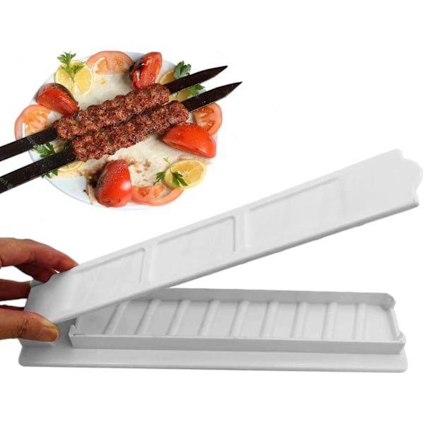 Kebabtillverkare Spett, 28 cm lång pressform Kabab Maker Press