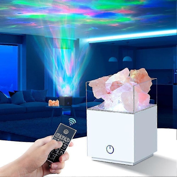 Jouluinen suolakivilamppu USB LED pöytälamppu laavalamppu yöpöydälle