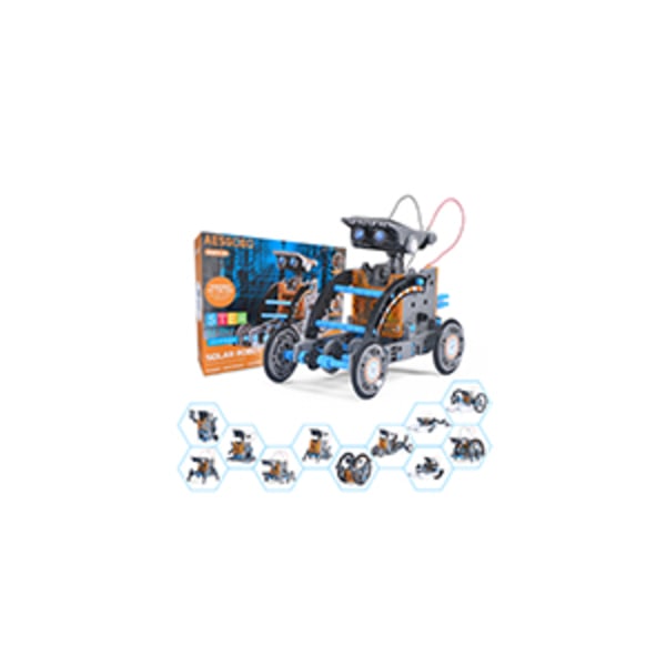 Solrobot Kit 6-i-1, STEM Byggleksak för Barn 8-12 År, Rymdprojekt Present