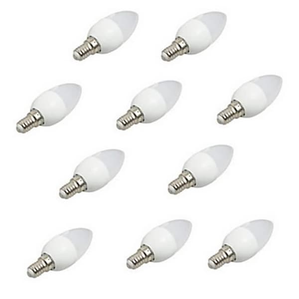 10 kpl E14 3W LED-kynttilälampun kattokruunuvalo