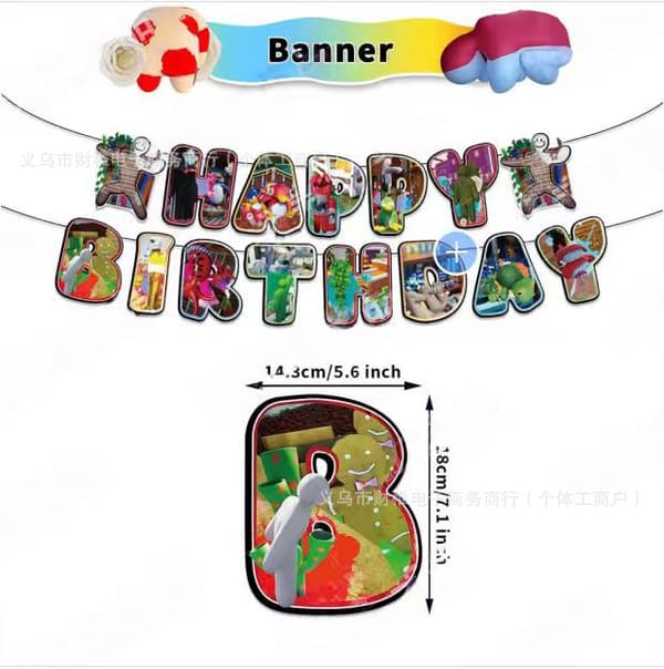 Meccha Chameleon Tema Bursdagsfest Dekorasjonssett, Girlander Kake Topper Ballonger B