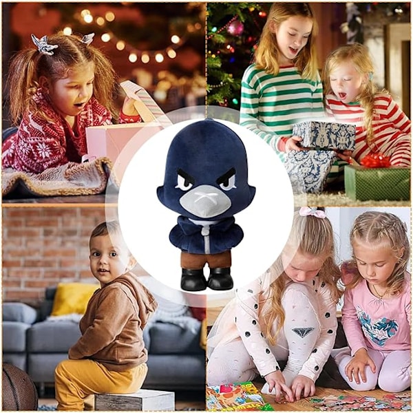 Brawl Stars Serie Plysch, Populära Skjutspelskaraktärer Perifera Plyschdockor, Gosiga Animefigurer Shelly/Pam/Spike/Crow/Leon/Poco Plysch