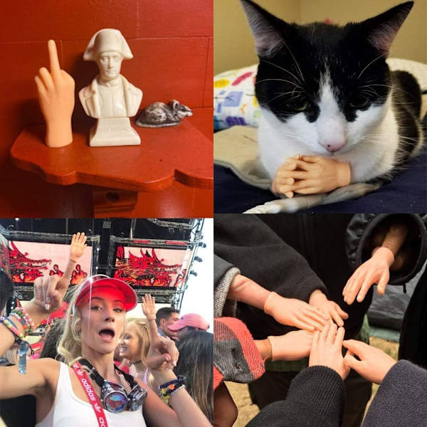 Små Händer Små Händer Fingerdockor Mini Fingerhänder Långfinger