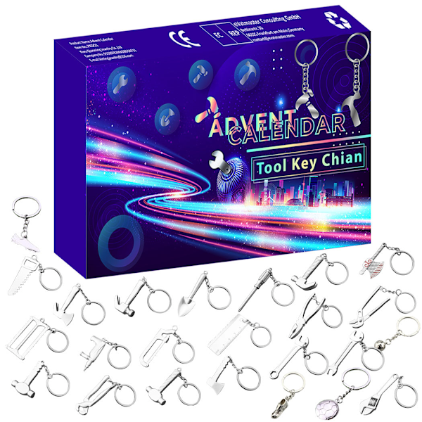 Julkalender Blind Box Barn Djurvärlden Leksak Halm Presentask Nyckelring Keychain child