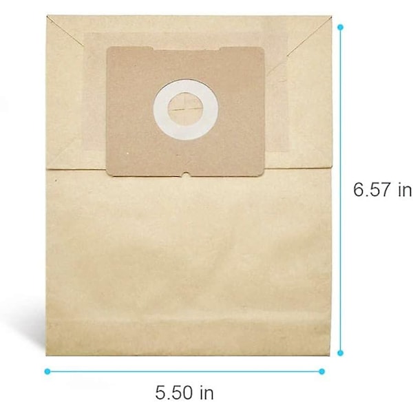 sunrain Kompatibel med valpdammsugare Tillbehör Papperspåse Soppåse Dammpåse Kartong 110*100mm