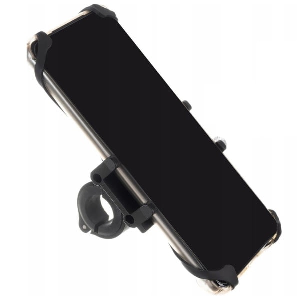 Mobilholder til cykel - Aluminium Sort