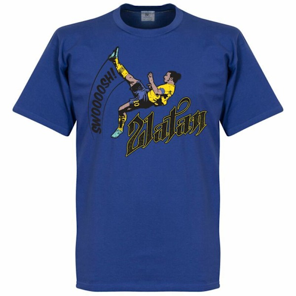 2022 Sommar Svenska Landslaget Ibrahimovic Minnesutgåva Fotbollströja Lös Bomulls Fotbolls T-shirt K XXL (Adult)