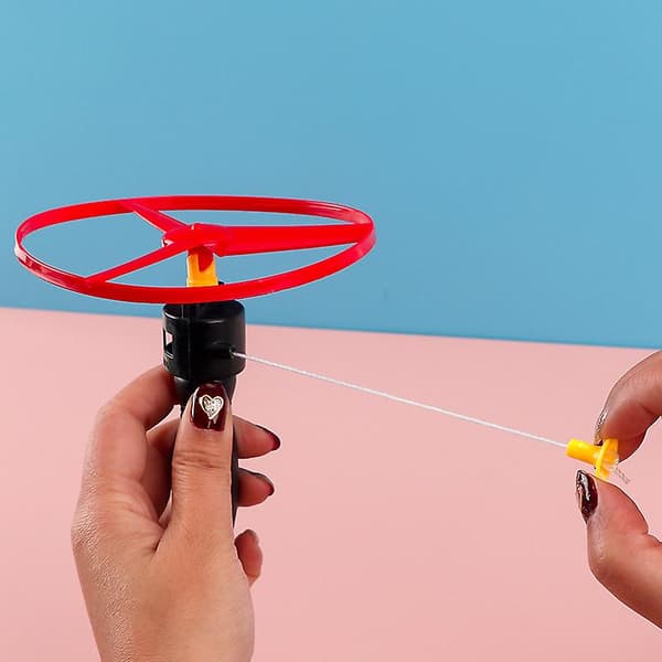 3 stk. Twirly Flyvende Model Med Starter-Tallerken-Kaster