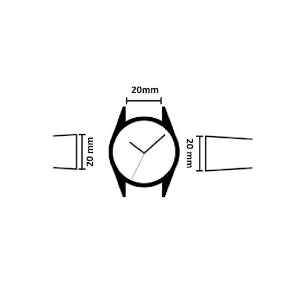 Universell Justerbar & Elastisk Klockarmband i Nylon - 20mm
