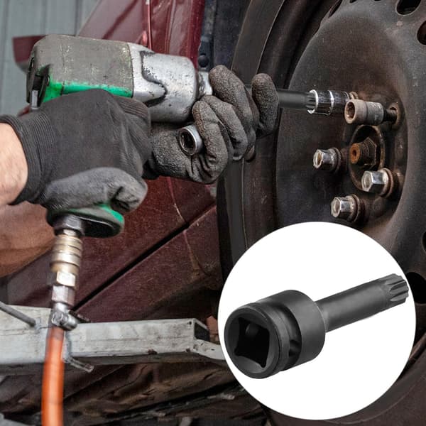 8 stk. Spline Bit Socket Sett M5 - M18 1/2-tommers driv Chrome Vanadium Stål Multi Tooth Socket Sett