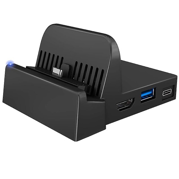 Bærbar Mini Switch TV Docking Station Opladningsstander Erstatning for Switch Dock Sæt, Kompakt Swi