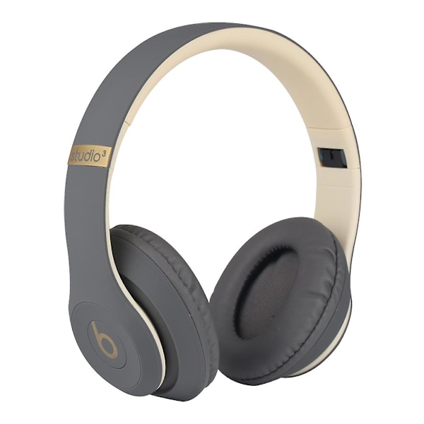 For Beats Studio3 Trådløse Støyreduserende Bluetooth Hodetelefoner Headset 2024 Grey