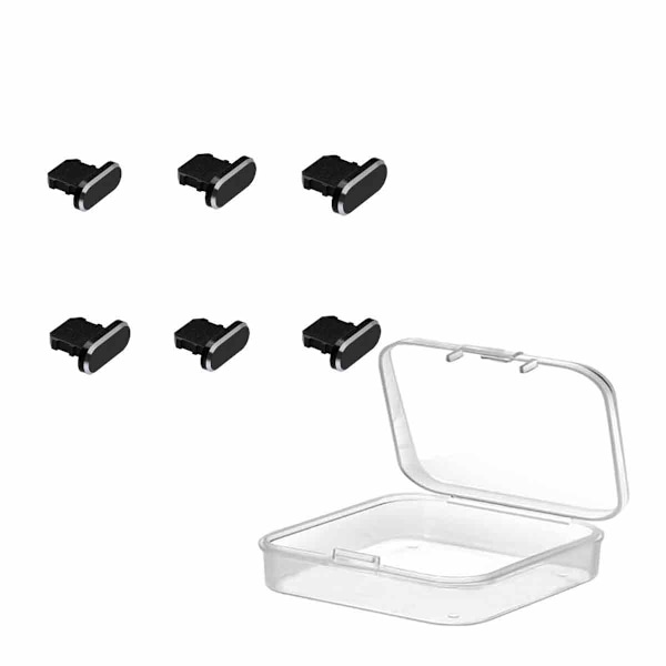 Pakke med støvdæksler, kompatible med iPhone 14 13 12 11, støvdæksel, beskyttelsesdæksel, beskytter opladningsstøvdæksel, opladningsportdæksel med iPhone Mini