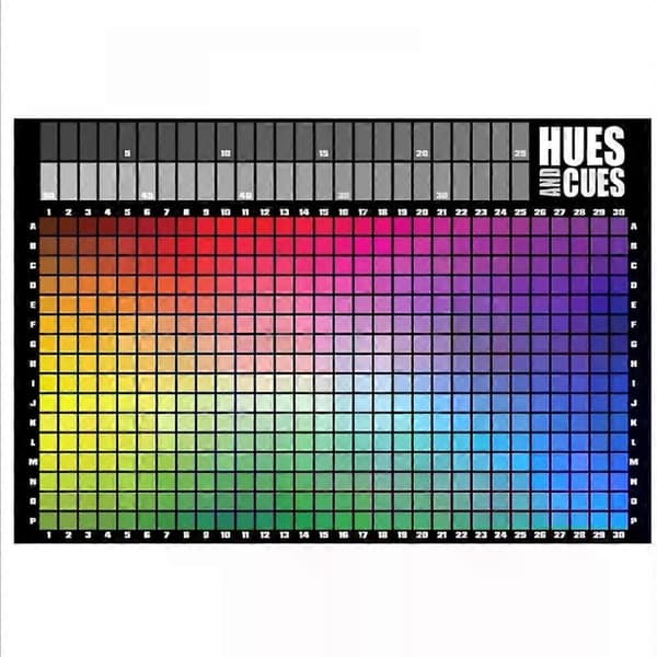 Hues and Cues brætspil for 3-10 spillere, 8 år+