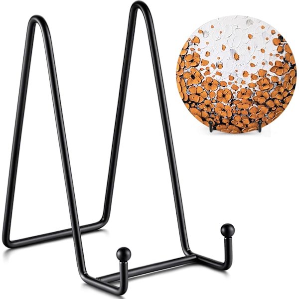 Tallriksställ för display - Tallrikshållare Displayställ + Metallram