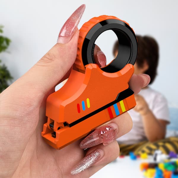 Fidgets Slider Toy - Plastic Push Slider Antistress Toys Fun Novelty 3D Printed Sensory Tool red