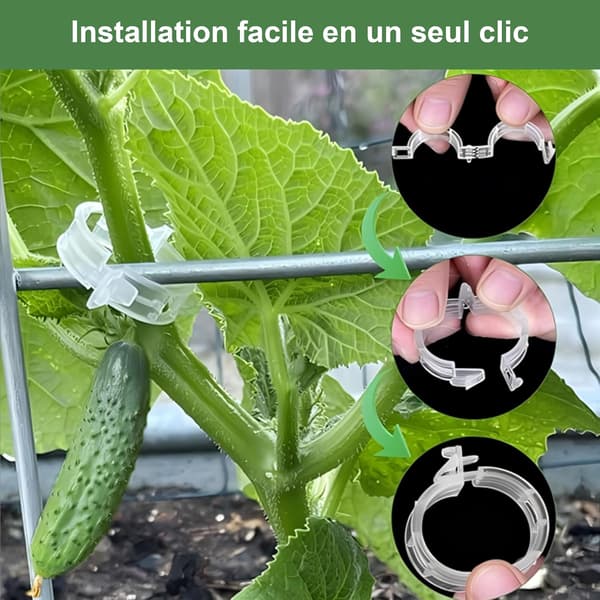 Gjenbrukbare tomatklips, tomatklips og holdbare tomatklips, planteklips, 200-pakning kraftige brede klips