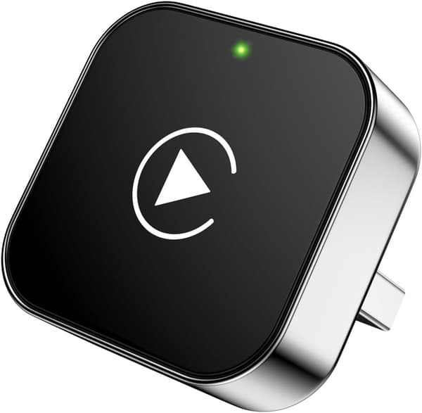 Trådløs CarPlay-adapter til iPhone 2025 Opgradering Konvertering Kablet Apple CarPlay-adapter til Trådløs Mini USB til Bil med USB A Type C