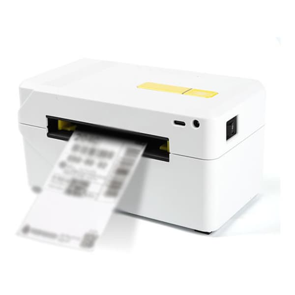 Bluetooth termisk etiketprinter, trådløs 4x6 forsendelsesetiketprinter til små virksomheder, kompatibel med Android iOS og Windows