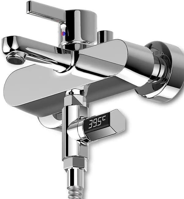 Digitalt brusebadstermometer, LED-display babybadeudstyr, Rota