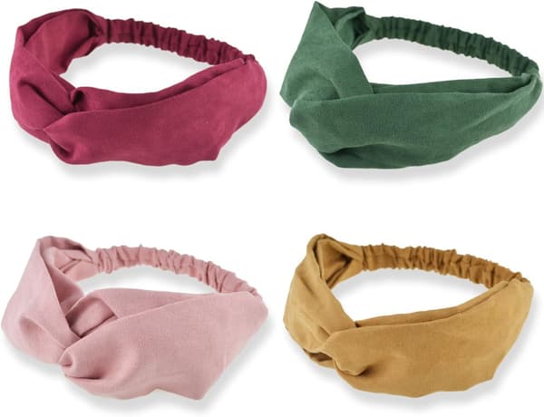 Hårbøjle til kvinder, vintage blomster, elastisk hårbøjle, kryds hårbånd