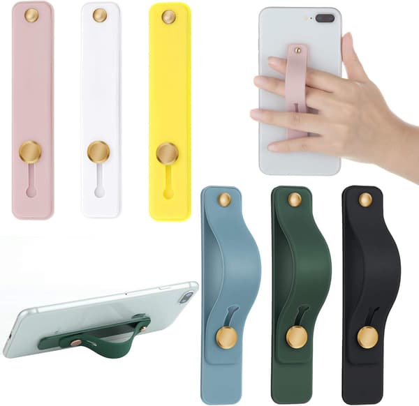 6 st mobiltelefonhållare med fingergrepp