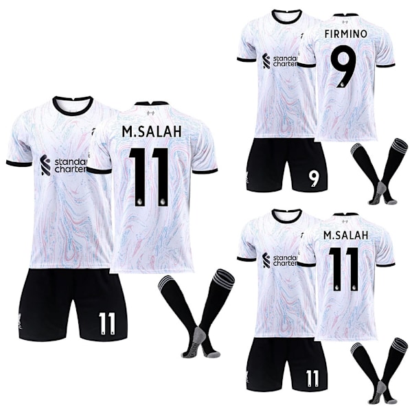 Børns fodboldsæt LIVERPOOL Away Team Fan træningstøj og strømper 11 11 22#
