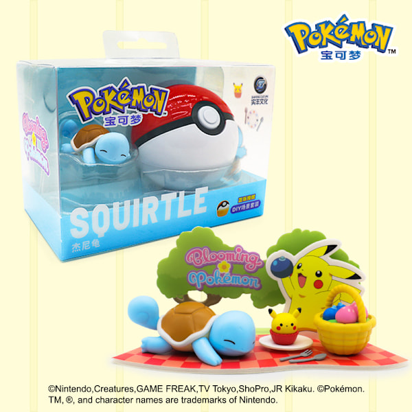 Aito Ball Scene -koristelutrendi, yllätyslaatikko, Pikachu-mallinukke, käsintehty lelu Snorlax (PVC box)