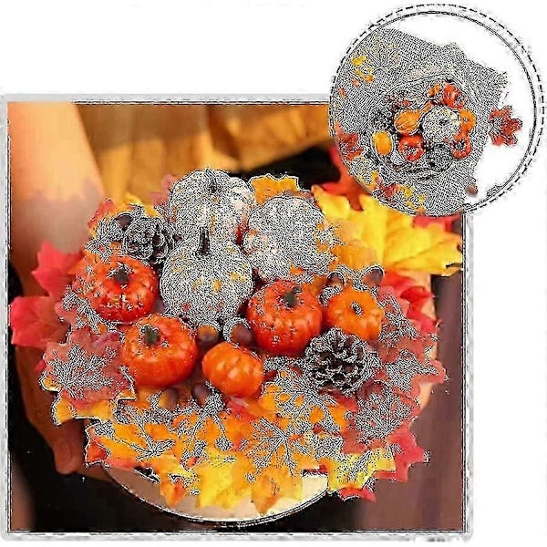 Efterårsdekorationssæt Thanksgiving-dekorationssæt Efterårstema-fest til Halloween Efterår