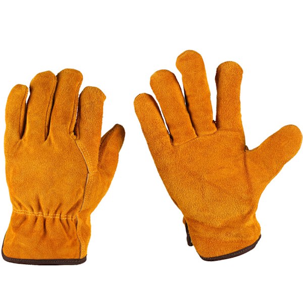 #2 Tornefrie hagehansker for menn kvinner gule skinnhansker full beskyttelse XL#