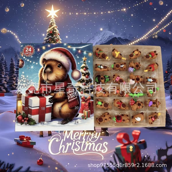 Adventskalender med Kapybara (Flerfärgad) (A) A