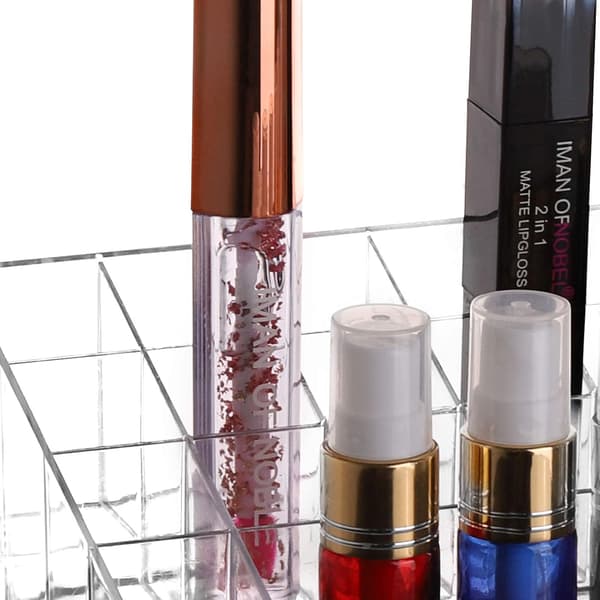 40 rum Læbestiftholder, Transparent Akryl Lipgloss Organizer Opbevaringsboks til Læbestifttuber