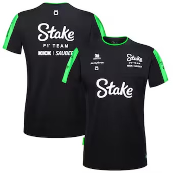 Ny F1 racer motorcykelbeklædning køredragt åndbar hurtigtørrende rund hals kortærmet T-shirt off-road arbejds skjorte[YATOUT] 5 3XL