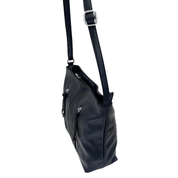 Axelremsväska, konstläder Black Black