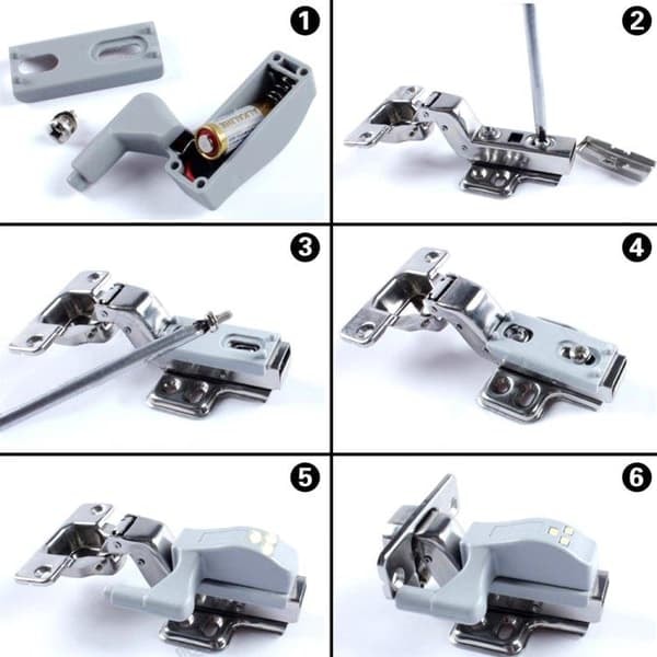Sensor LED skåplampa/garderobsdörrlampa - 10-pack