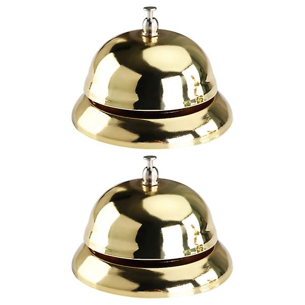 Vintage-tyyliset pöytäkellot Hotellin vastaanototöylyt Käsikellon pöytäkellot Korkea kello Kullattu 8,5X8,5CM Kulta Golden 8.5X8.5CM