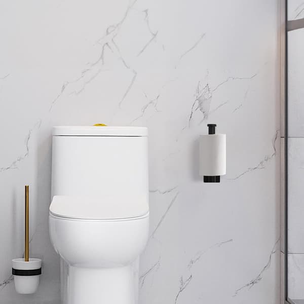 Toiletpapirholder i rustfrit stål, ingen boring nødvendig, vægmonteret til badeværelse og køkken