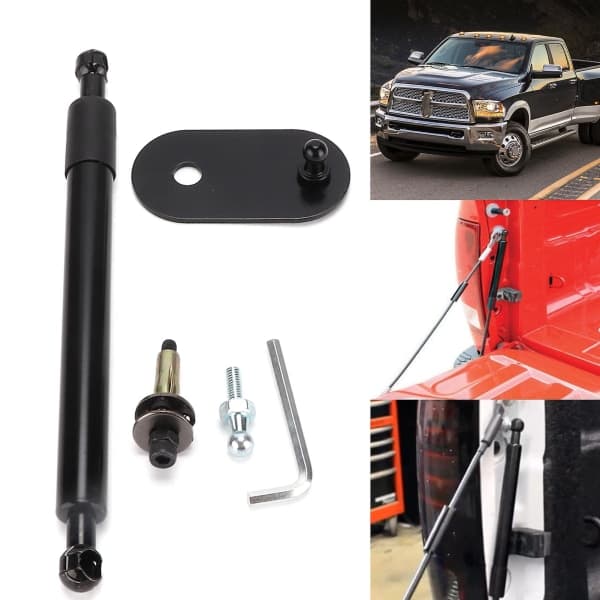 SQBB Bagklapsdæmper, langsom nedadgående støttestang, erstatning for Dodge Ram 1500 2500 3500 Pickup null none
